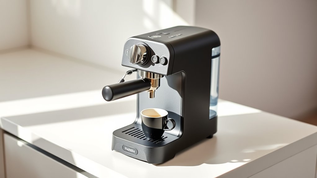 space saving compact espresso machine