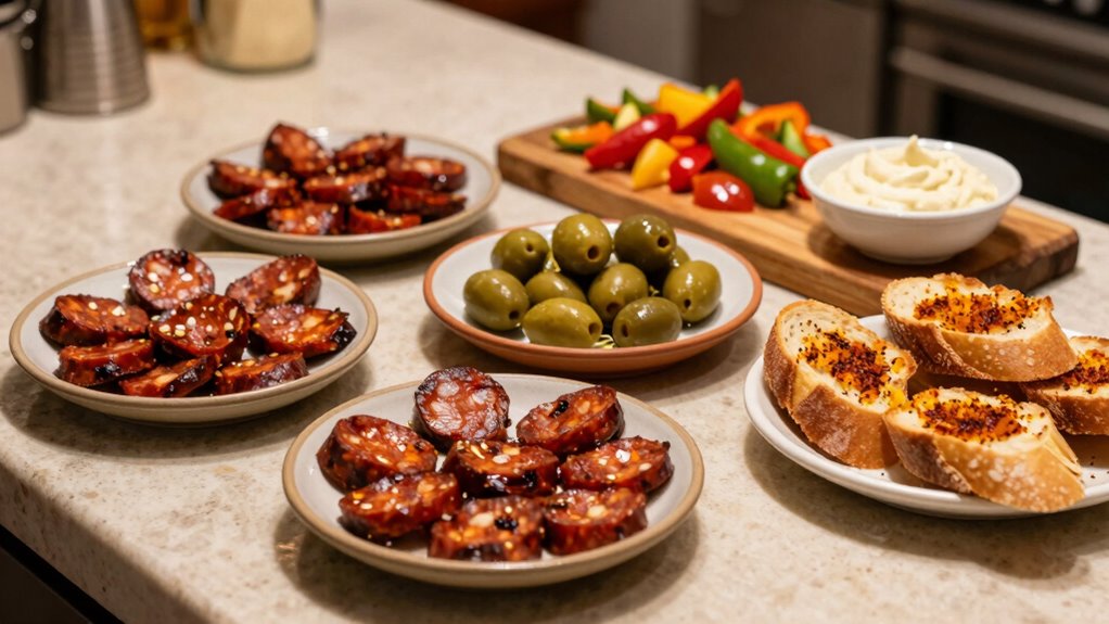 spanish style evening dining