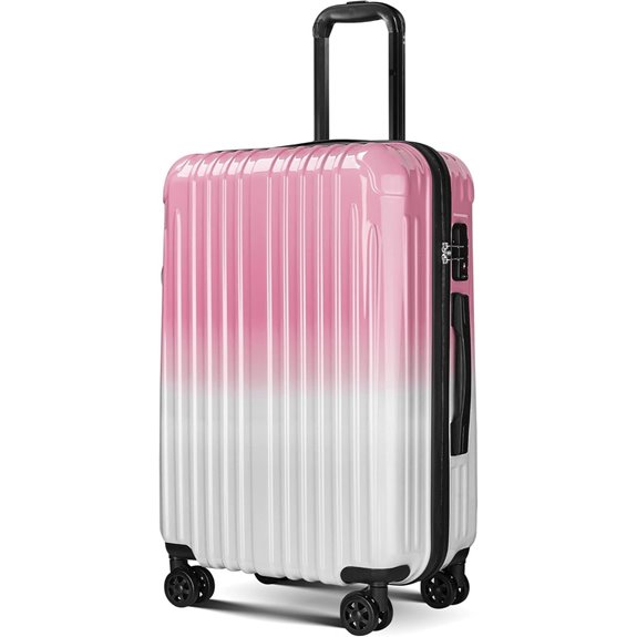 Carry-On Luggage with Spinner Wheels and TSA Lock