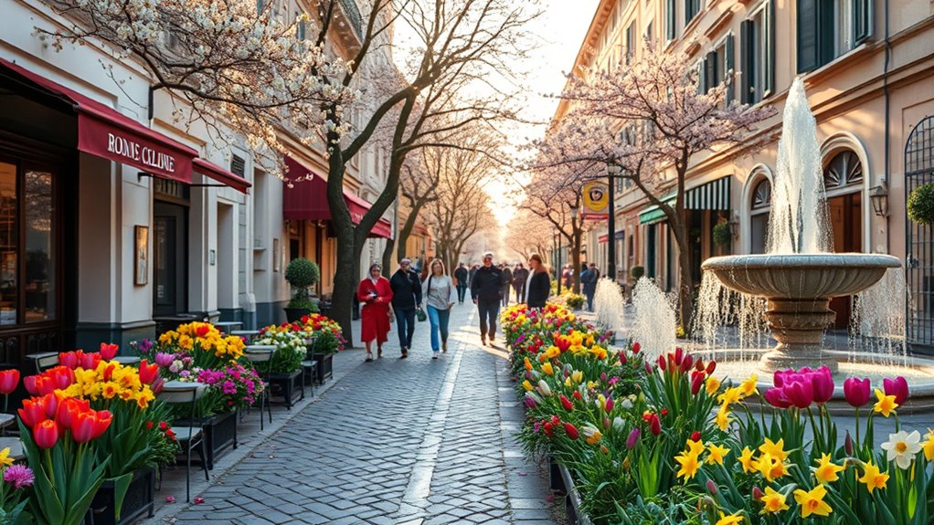 spring flower festivals and displays