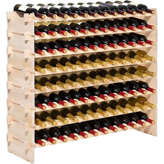 stackable modular wine rack