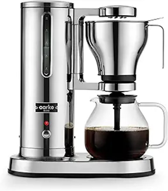 Aarke Electric Coffee Maker 10-Cup Stainless Steel