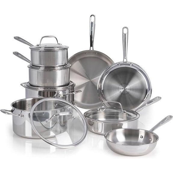 T-Fal 13-Piece Stainless Steel Cookware Set