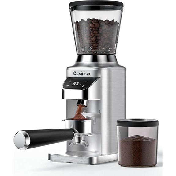 Conical Burr Coffee Grinder with 40mm Stainless Steel