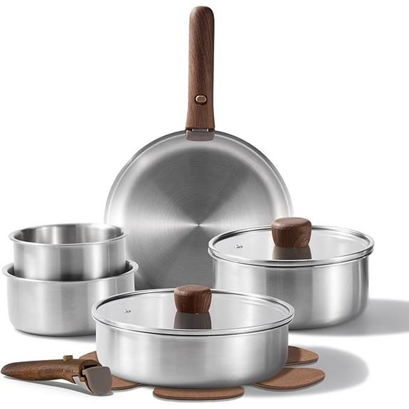 CAROTE 13-Piece Stainless Steel Cookware Set