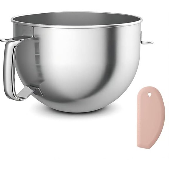 Stainless Steel 6 Quart Mixer Bowl for KitchenAid