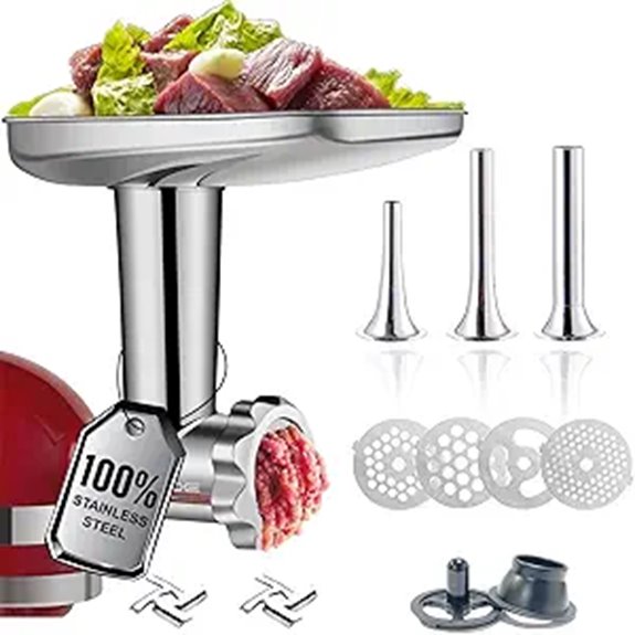 KitchenAid Stainless Steel Meat Grinder & Sausage Stuffer