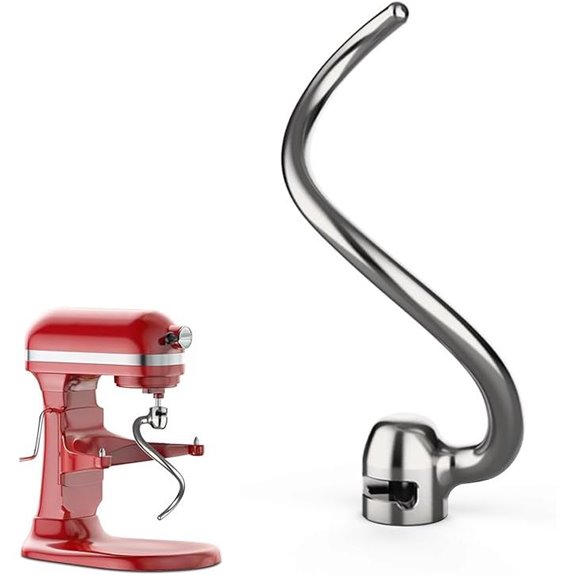 Stainless Steel Dough Hook for KitchenAid Mixers
