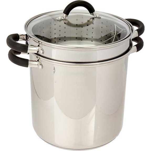 ExcelSteel 12 Qt Stainless Steel Pasta Cooker