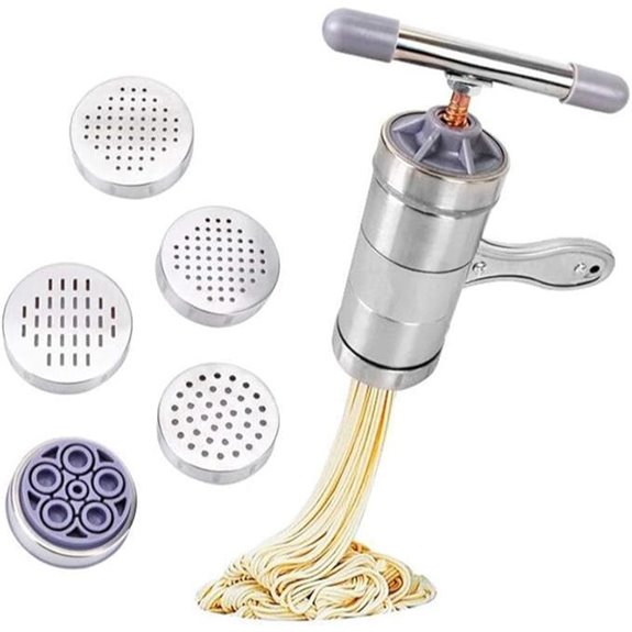 Stainless Steel Manual Pasta Maker and Noodle Press
