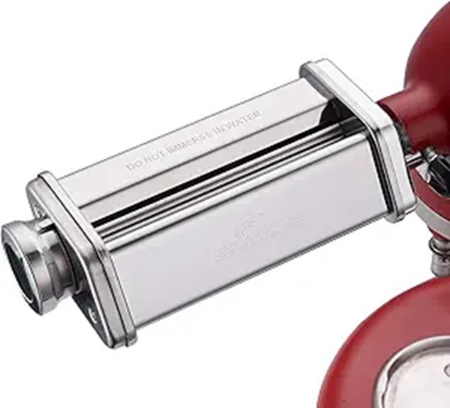 Gvode Stainless Steel Pasta Roller Attachment for KitchenAid