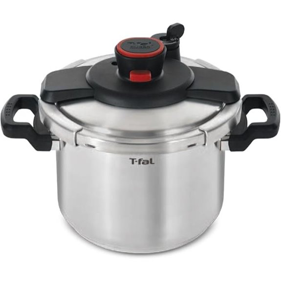 T-fal Clipso Stainless Steel Pressure Cooker (6.3 Quart)