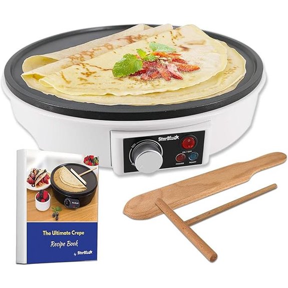 StarBlue 12 Electric Crepe Maker with Recipes