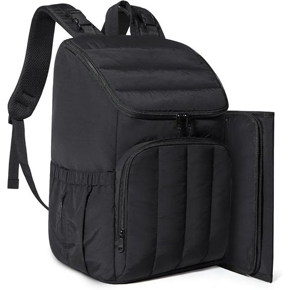 BAGSMART Quilted Diaper Bag Backpack for Moms