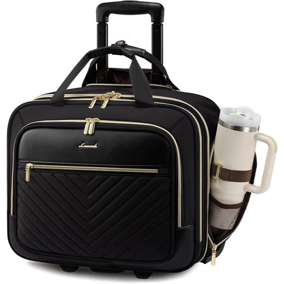 LOVEVOOK Rolling Laptop Bag for Women