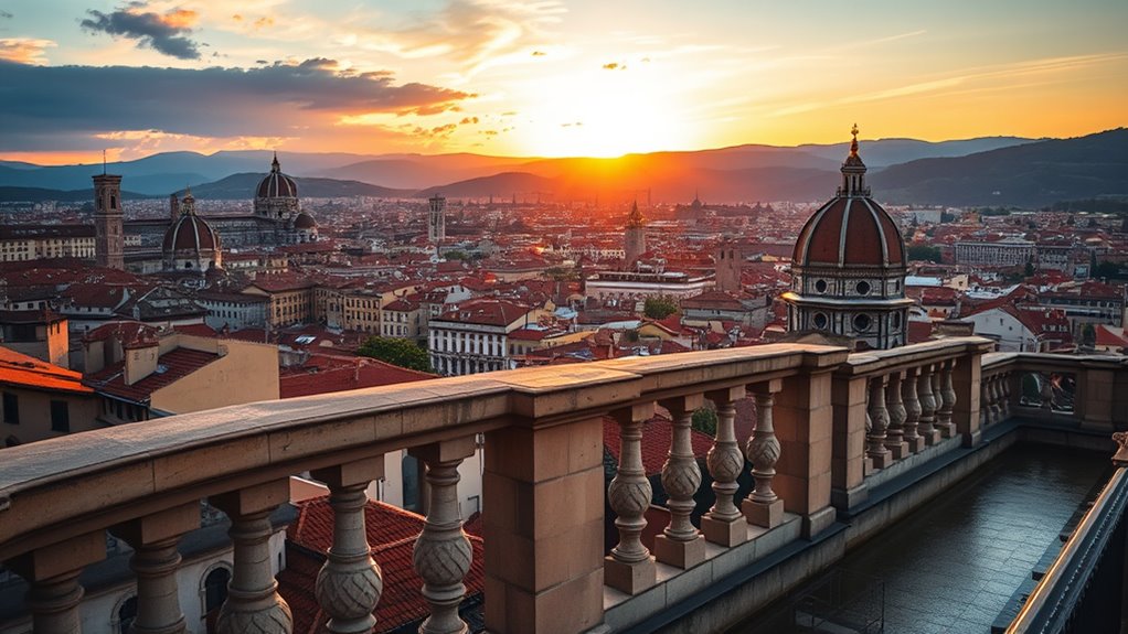 sunset panoramic florence views