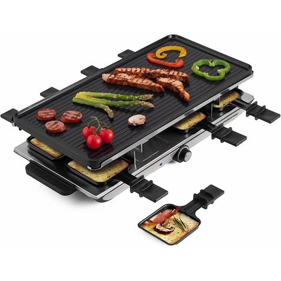 Swissmar Geneva 8-Person Reversible Raclette Grill