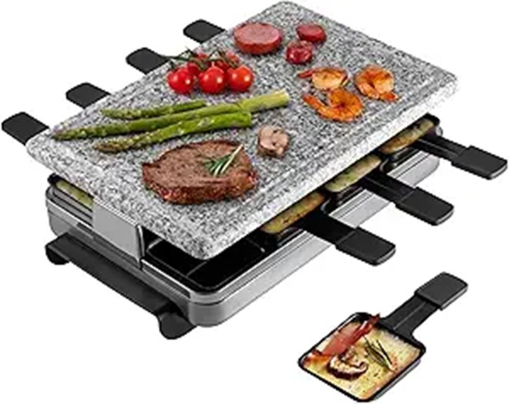 Swissmar Stelvio Raclette Grill with Granite Stone