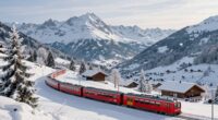 switzerland winter train views
