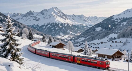 switzerland winter train views