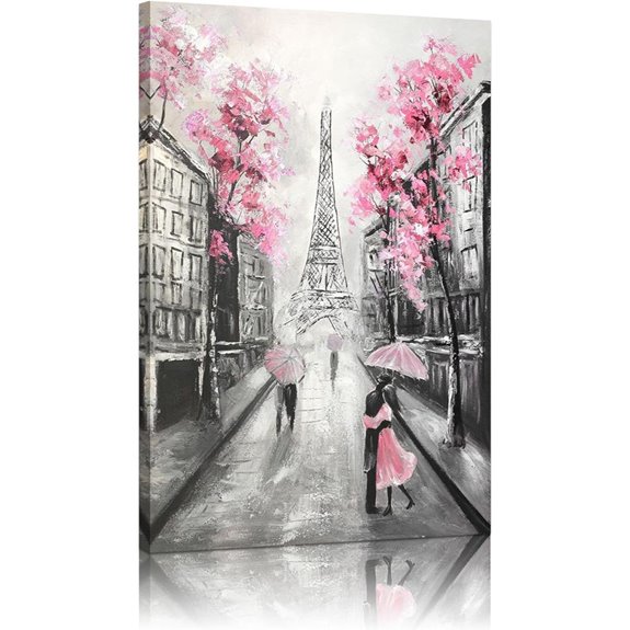 YPY Paris Canvas Wall Art for Teen Girls