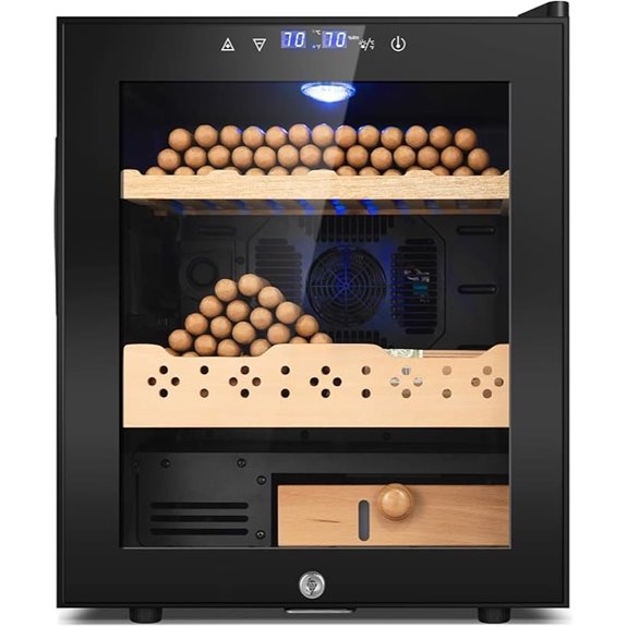 Electric Cooler Cabinet with Temperature & Humidity Control