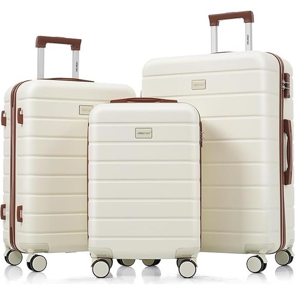 3-Piece ABS Hardside Luggage Set with Locks