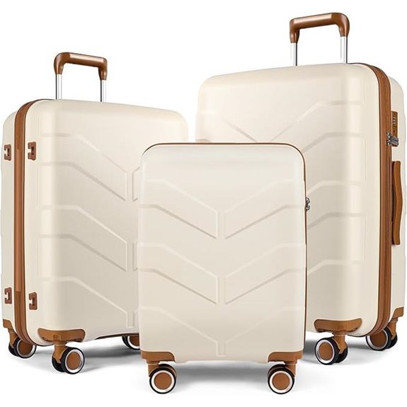 3-Piece Spinner Luggage Set with TSA Lock