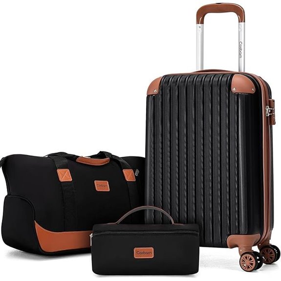 Carry On 3-Piece Luggage Set with TSA Lock
