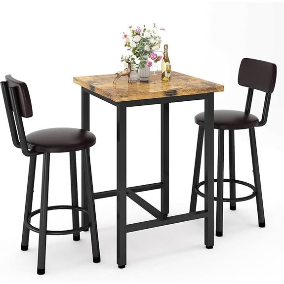 Recaceik 3-Piece Pub Dining Set with Stools