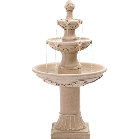 Grepatio 3-Tier Italian Garden Water Fountain