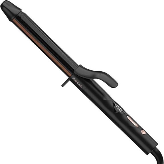 1-Inch Titanium Curling Iron with LED Display
