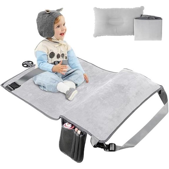 Toddler Travel Airplane Bed with Inflatable Foot Rest
