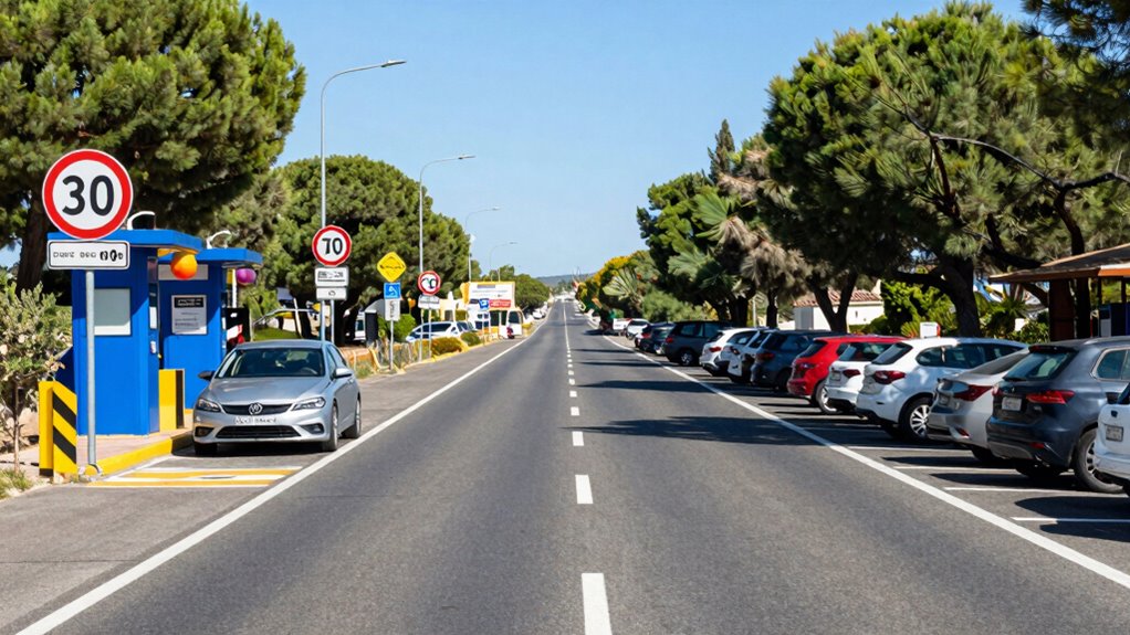 tolls speeds parking info