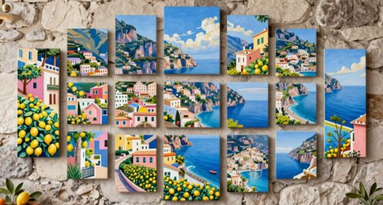 top amalfi coast wall art