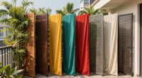 top balcony privacy screen options