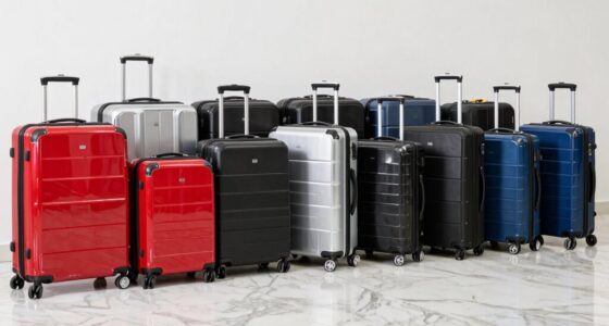 top european checked luggage