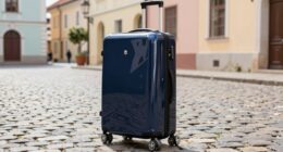 top european cobblestone suitcases
