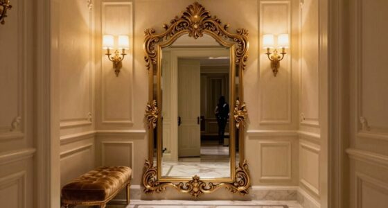 top european entryway arched mirrors