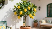 top faux lemon trees