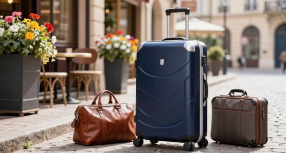 top france travel suitcases