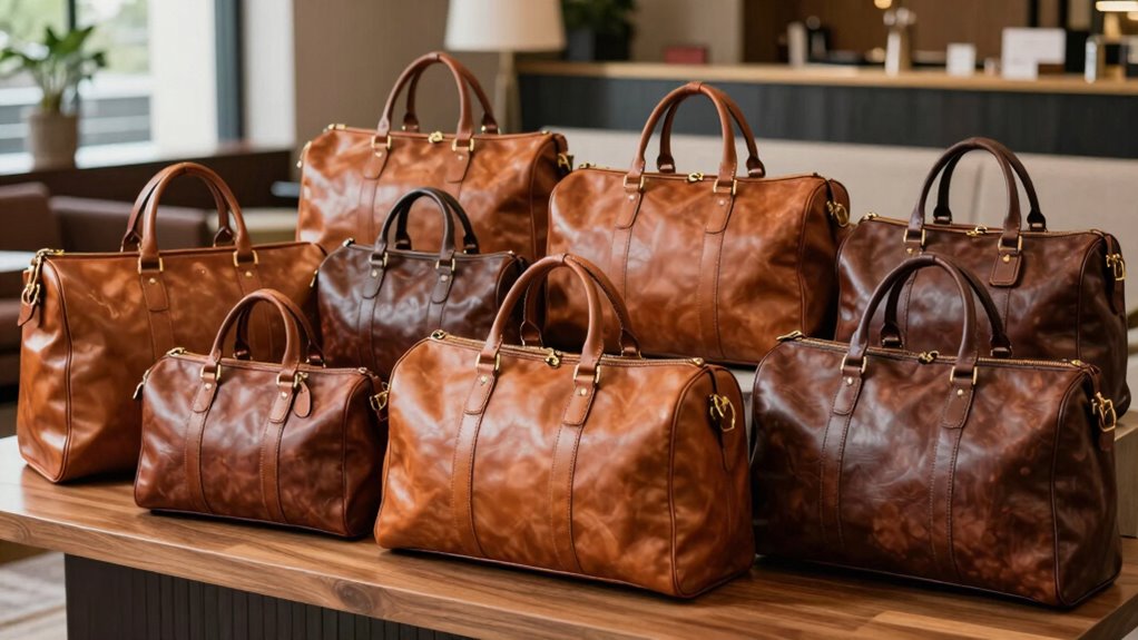 top leather travel duffle bags