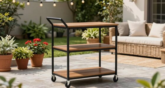 top patio serving carts