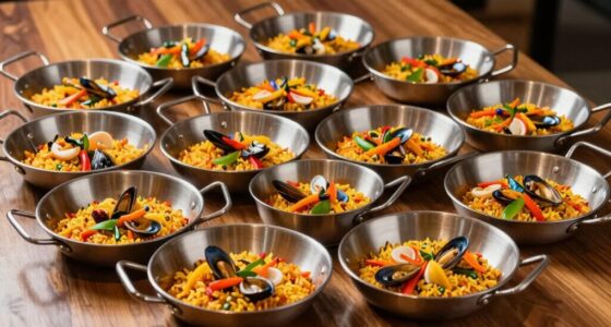 top stainless steel paella pans