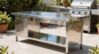 top stainless steel prep tables