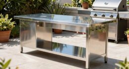 top stainless steel prep tables