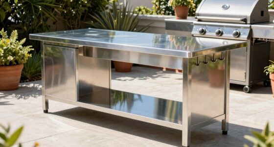 top stainless steel prep tables
