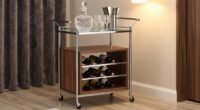 top wine storage bar carts