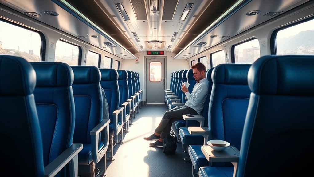 train comfort and amenities
