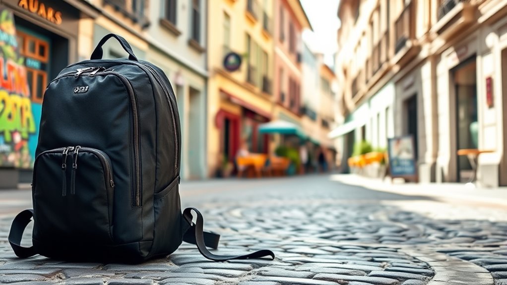 travel backpack size and features